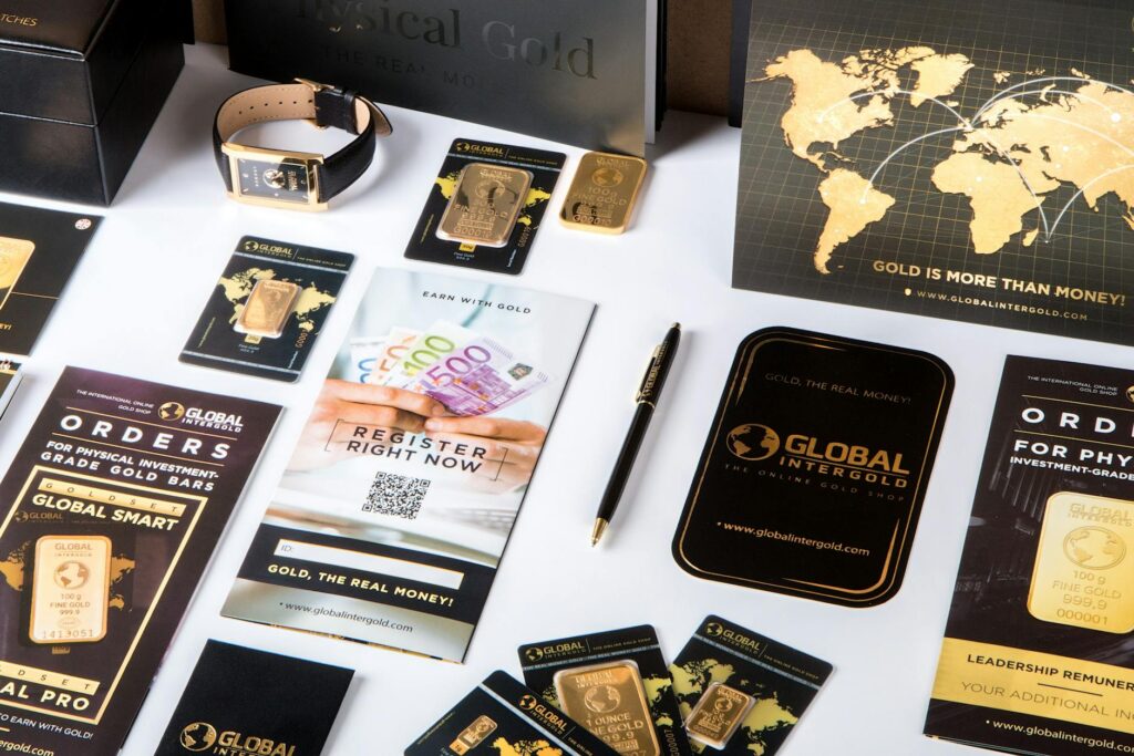 accessories on table